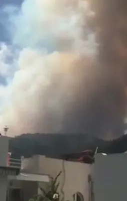 Marmaris'teki orman yangını büyüyor