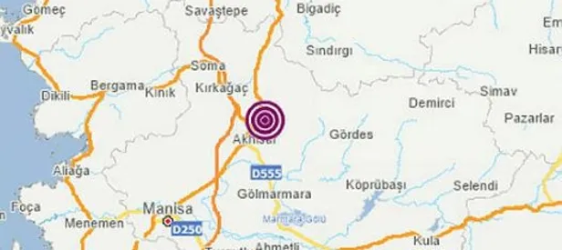 Manisa’da 4,8 büyüklüğünde deprem