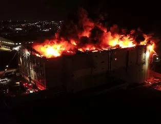 Hadımköy’deki fabrikada yangın!