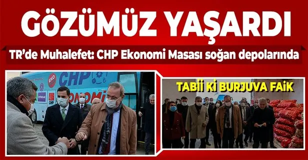 CHP Ekonomi Masası heyeti soğan depolarında incelemede bulundu