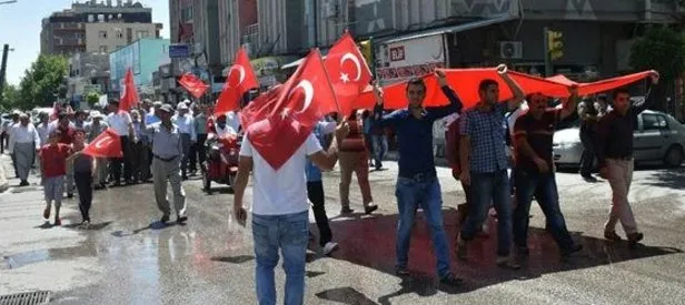 Kahta'da teröre lanet yağdı