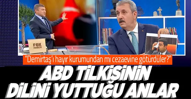 Mustafa Destici canlı yayında Demirtaş güzellemesi yapan İsmail Küçükkaya'yı terletti