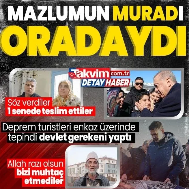 Siyasi yağmacılığa değil milletle kucaklaşmaya!  Başkan Erdoğan ve Murat Kurum asrın felaketinde hep oradaydı | Söz verdiler ve sözlerini tuttular