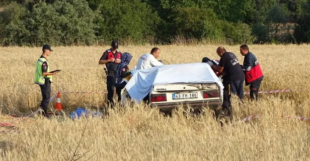Feci kaza: Şoför yanan araçta can verdi
