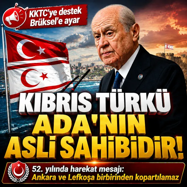 Bahçeli’den Kıbrıs harekatının 52. yılında birlik mesajı: Ankara ile Lefkoşa’nın kaderi birbirinden ayrılamaz