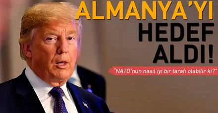 Donald Trump, Twitter hesabından yaptığı paylaşımda Almanya'yı hedef aldı