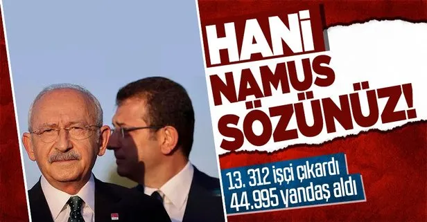 Hani namus sözünüz! Tevfik Göksu CHP’li İBB Başkanı Ekrem İmamoğlu’nun partizan kadrolaşmasını rakamlarla ortaya koydu!