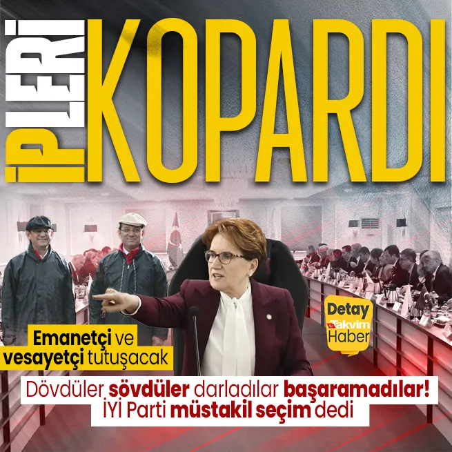 Ekrem İmamoğlu ve Özgür Özele soğuk duş! İYİ Parti yerel seçimlere tek başına girme kararı aldı