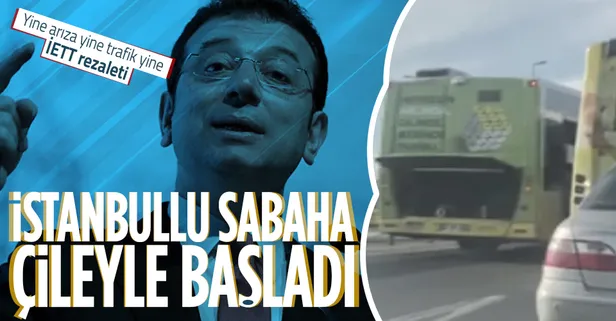 Yine İETT otobüsü yine arıza: Adres bu kez Eyüpsultan! Trafik felç oldu