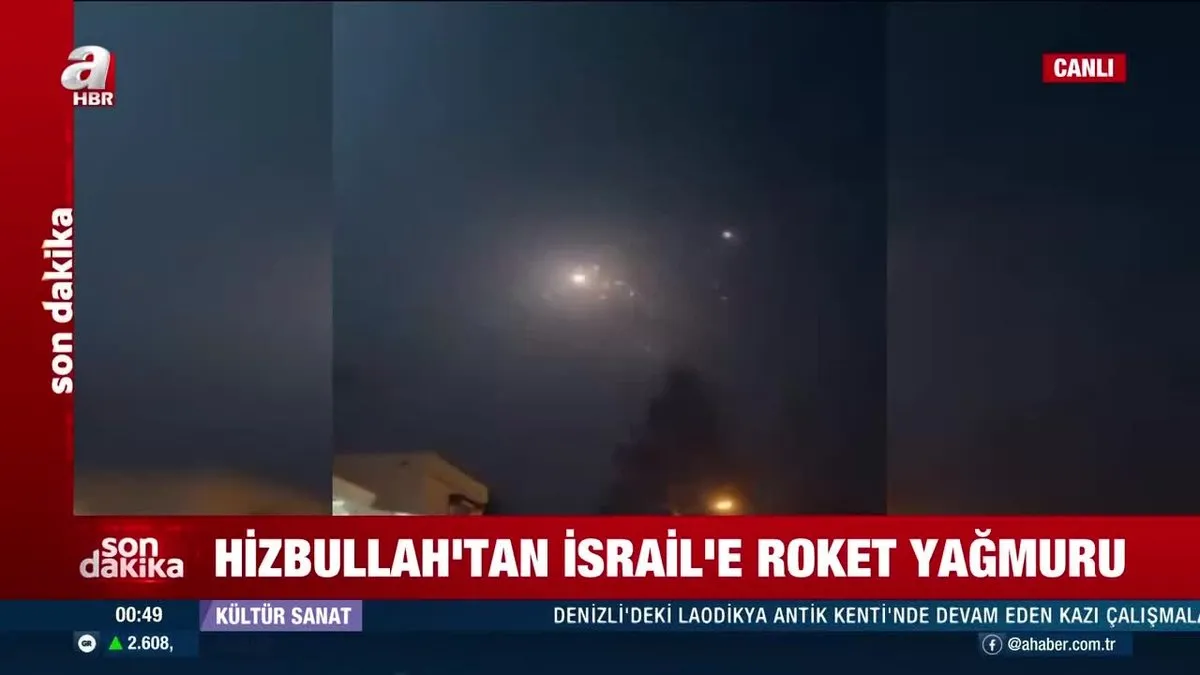 Hizbullah’tan İsrail’e roket yağmuru