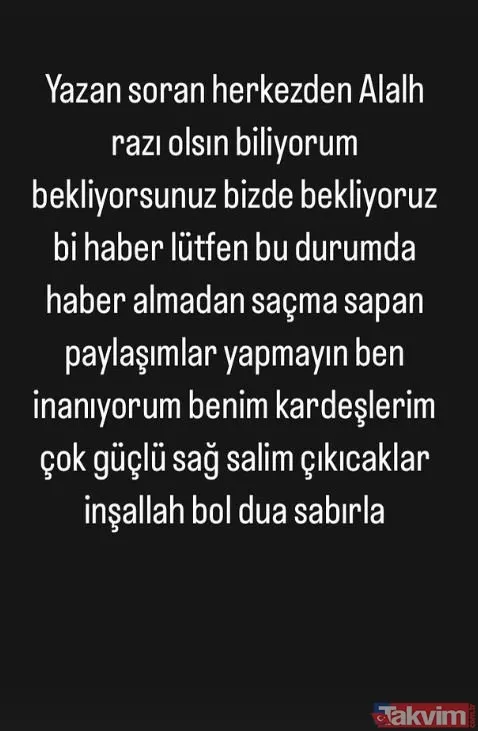“Allah razı olsun” deyip son durumu yayınlamıştı! Enkaz altında kalan fenomen Taha Duymaz’ın ablasından yeni paylaşım! CZN Burak, Dilan Polat, Derya Uluğ... - 9