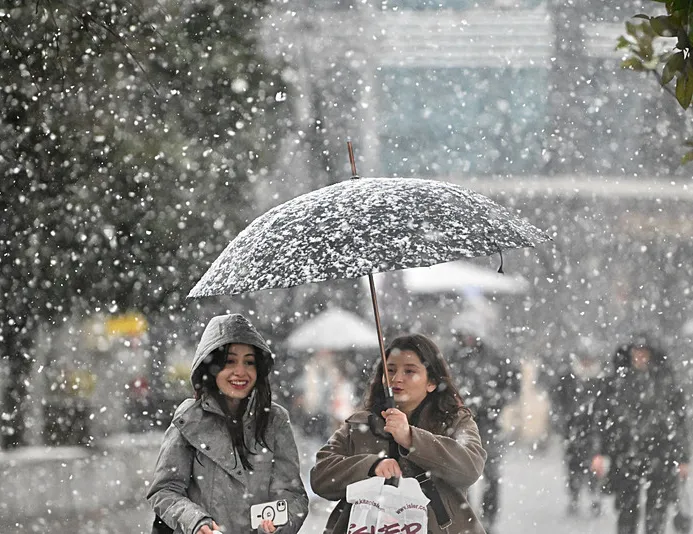 İstanbul’da yoğun kar alarmı! İzlanda soğukları ile -1 derece görülecek