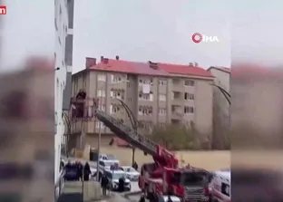 Muş’ta apartman dairesinde korku dolu anlar