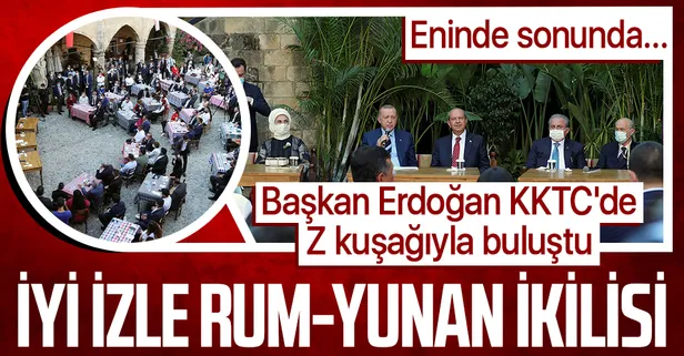 Son dakika! Başkan Recep Tayyip Erdoğan KKTC'de gençlerle buluştu