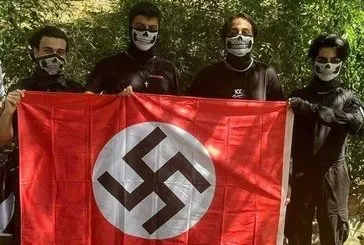 Maçka Parkı’nda Nazi bayrağı