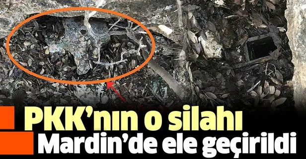 Son dakika: PKK’nın Irak ve Suriye’de kullandığı lav silahı Mardin’de ele geçirildi