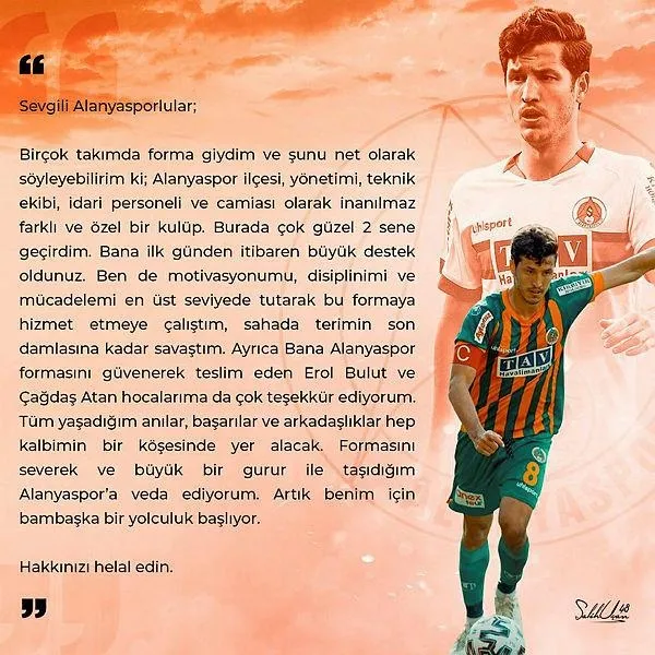 Salih Uçan ayrılığı sosyal medyadan duyurdu: Alanyaspor'a veda ediyorum-5