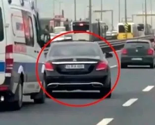 Ambulansa yol vermeyen magandanın cezası belli oldu