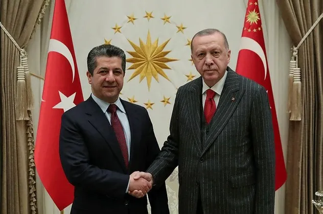 Başkan Erdoğan, Mesrur Barzani'yi kabul etti