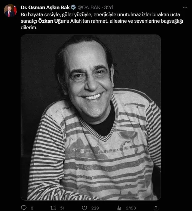 Özkan Uğur hayatını kaybetti! Başkan Erdoğan'dan taziye mesajı: "Ailesine, sevenlerine ve tüm sanat camiamıza başsağlığı diliyorum"-8