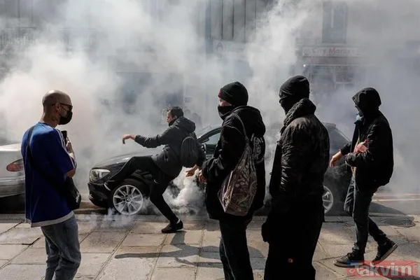 Fransa'da zorunlu aşı sokakları karıştırdı! Ortalık yangın yeri - 17
