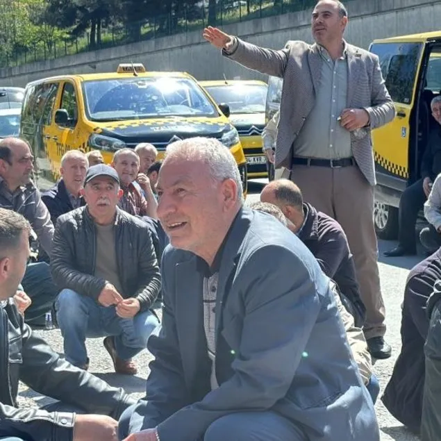 İBB mağduru taksicilerden CHP’ye protesto!