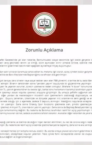 Milyon dolarlık gece kulübü skandalında TBB'den İstanbul Barosu'na ikinci soru