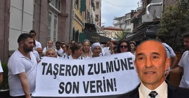 CHP’li İzmir Büyükşehir Belediyesi önünde eylem! Kadroya alınmayan evde bakım işçileri isyan etti