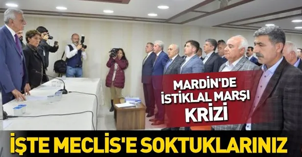 Mardin’de ilk meclis toplantısı gergin başladı! İstiklal Marşı krizi