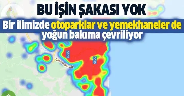 O ilimizde otoparklar ve yemekhaneler yoğun bakım oluyor