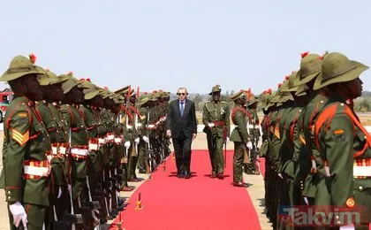 Başkan Erdoğan Zambiya’da böyle karşılandı