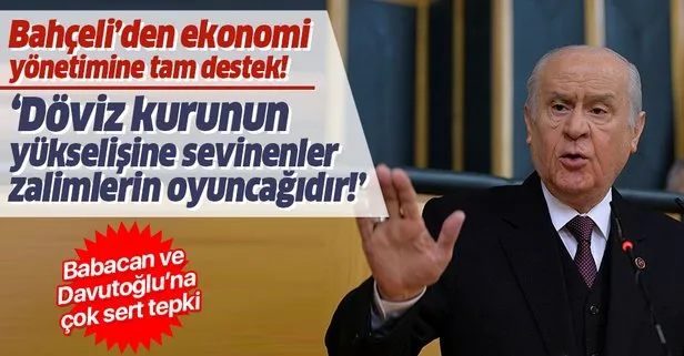 MHP lideri Devlet Bahçeli’den ekonomi yönetimine tam destek!