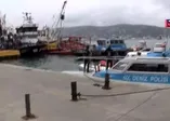 Otomobil denize düştü