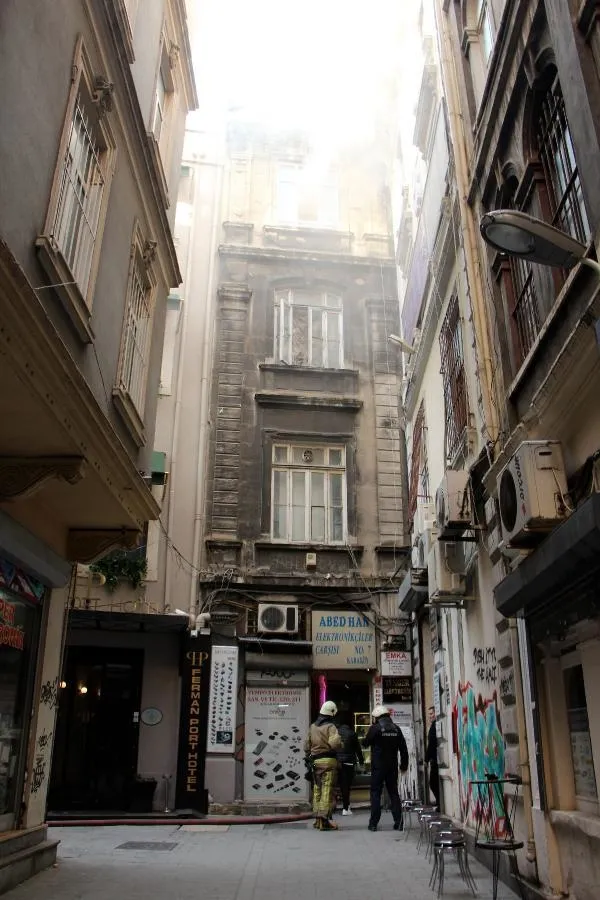 Karaköy'deki Abed Han'da yangın-5