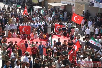 Suriye halkı Türkiye’nin yanında! Provokasyona geçit yok