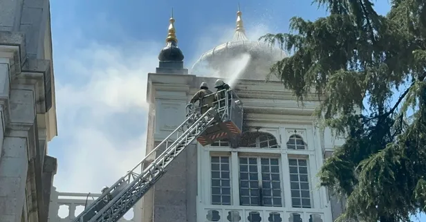 Sağlık Bilimleri Üniversitesi'nde yangın: Kubbe çöktü