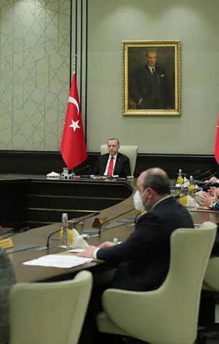 Cumhurbaşkanlığı Külliyesi'ndeki kabine toplantısı sona erdi