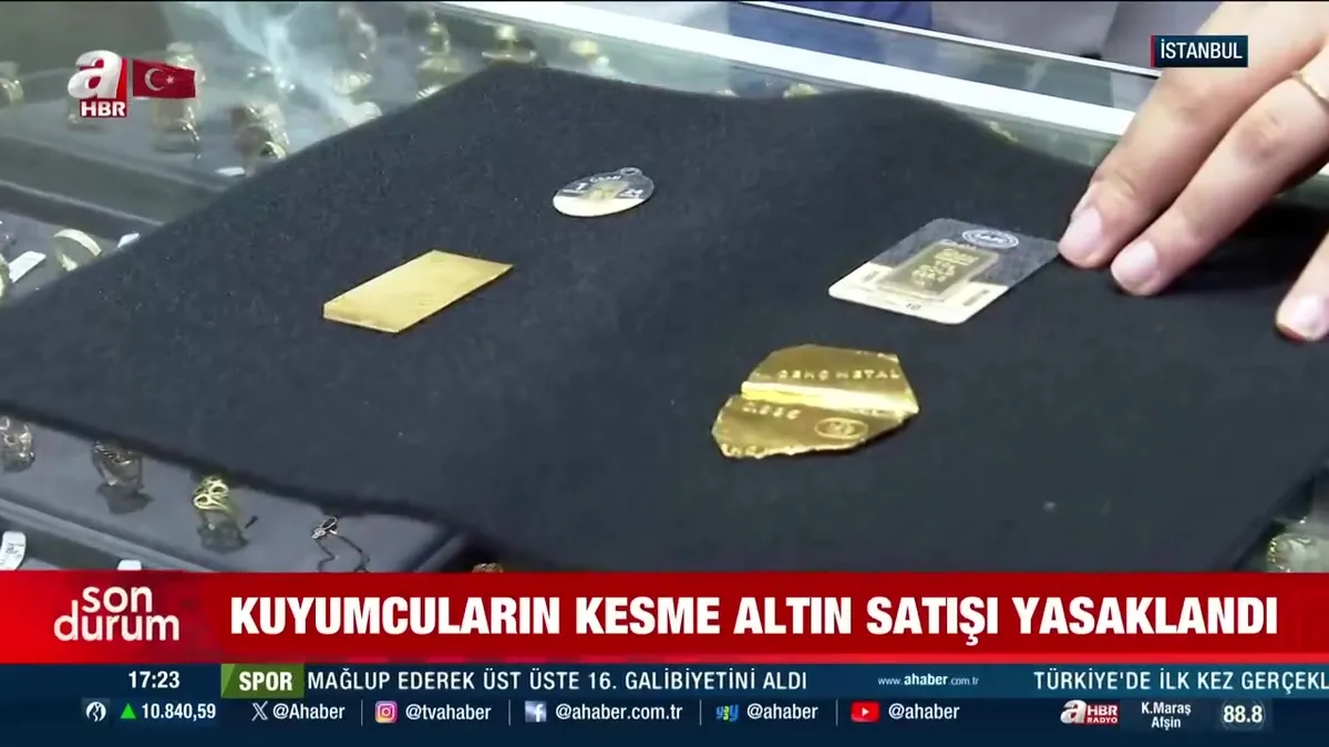 Kesme altın satışı yasaklandı!