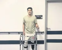 Bacağını kaybetti ama pes etmedi! 7 ay sonra yeniden ayağa kalktı