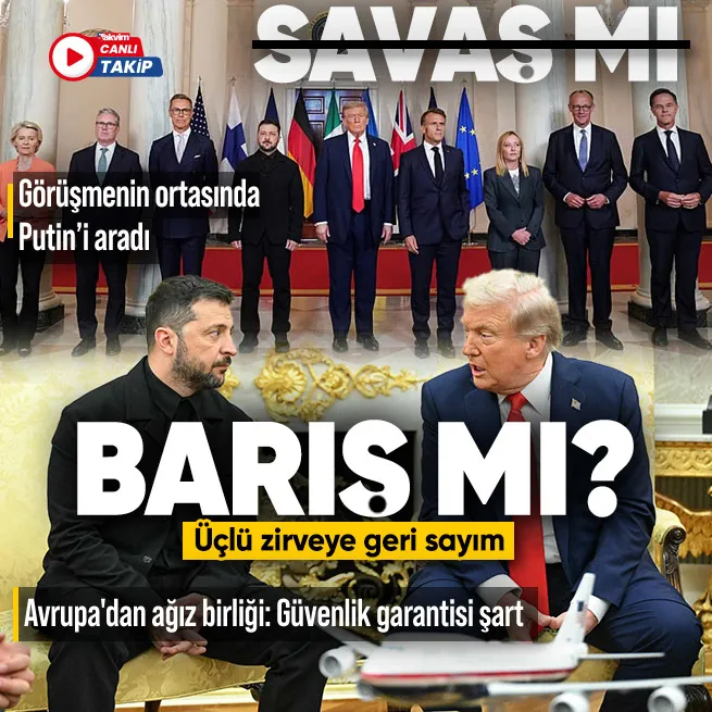 Trump Beyaz Sarayda Zelenskiy ile bir araya geldi: Her şey iyi giderse üçlü toplantı olacak