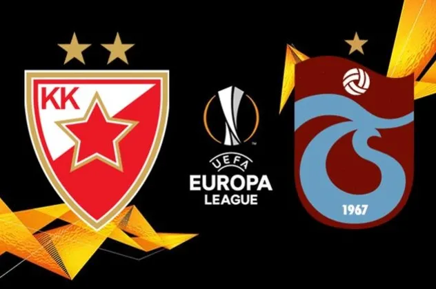 UEFA Avrupa Ligi'nde Trabzonspor, Kızılyıldız'a 2-1 mağlup olarak tur şansını son maça bıraktı