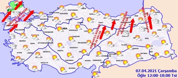 HAVA DURUMU | Meteorolojiden İstanbul ve birçok il için sağanak uyarısı | 7 Nisan hava nasıl olacak?-3