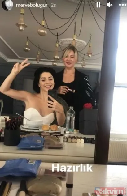 Merve Boluğur ile eşi Mert Aydın'ın düğündeki o anları fena ti'ye alındı: "Acun Ilıcalı ile Şeyma Subaşı'nın düğününü izliyorum gibi" - 8