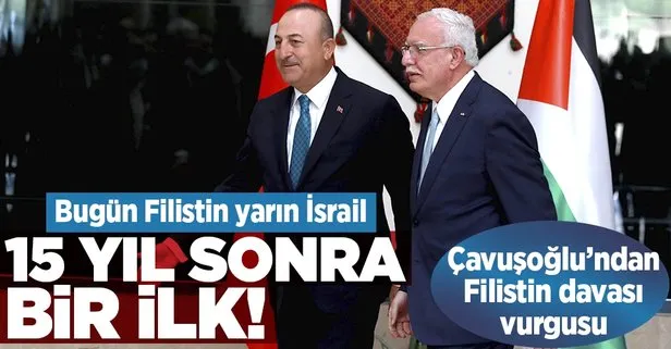 Bakan Çavuşoğlu’ndan kritik Filistin ve İsrail ziyareti! 15 yıl sonra bir ilk!