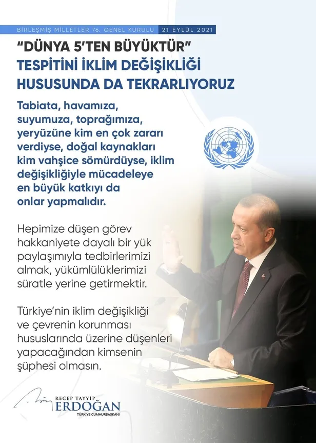 Son dakika: Başkan Erdoğan'dan BM 76. Genel Kurulu'nda önemli açıklamalar: Yeni bir göç yüküne tahammülümüz yok-9