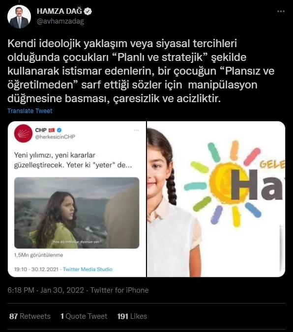 AK Parti'den muhalefetin çocuklar üzerinden propaganda yapmasına tepki! Çaresizlik ve acizliktir-6