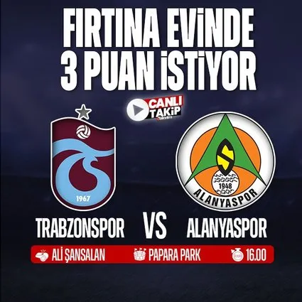 Trabzonspor - Alanyaspor | CANLI