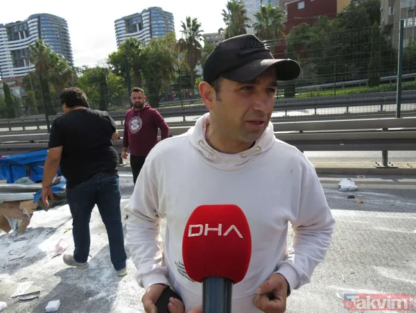 Karasızlık sonucu dehşet bir şekilde ölüyordu! Bariyerler kargo aracına ok gibi saplandı - 10