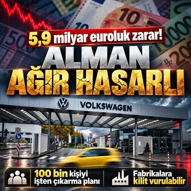 Volkswagen 5,9 milyar euro zarar açıkladı! 100 bin çalışanı işten çıkarma ve fabrika kapatma riski