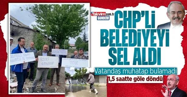 Eskişehir’i sel aldı! Vatandaş CHP’li belediyeye tepki gösterdi
